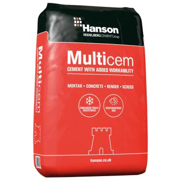 Hanson 25kg Multicem Cement Plastic Bag