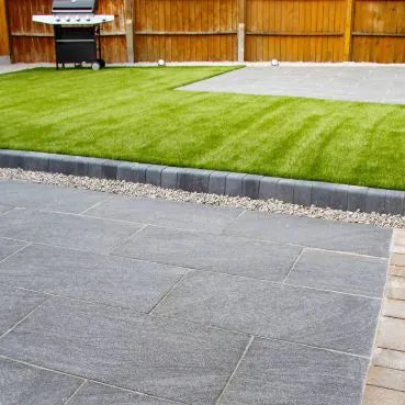 Milena Italian Porcelain Paving Black Quartz 800 x 400 x 18mm
