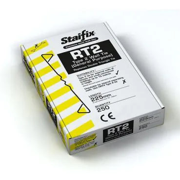 Ancon 225mm RT2 Staifix Wall Ties Stainless Steel