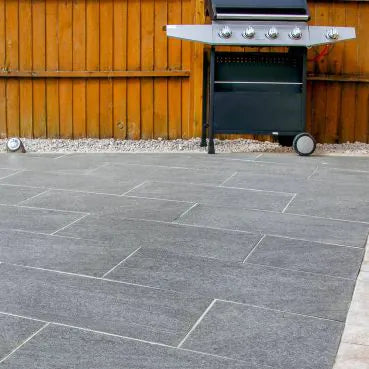 Milena Italian Porcelain Paving Black Quartz 800 x 400 x 18mm
